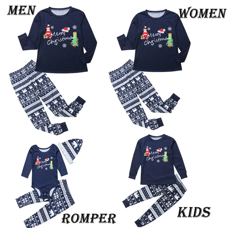 2018-Brand-Family-Christmas-Pajamas-New-Year-Mother-Daughter-Outfits-Family-Matching-Clothes-Sleepwear-Pajama-Set (2)