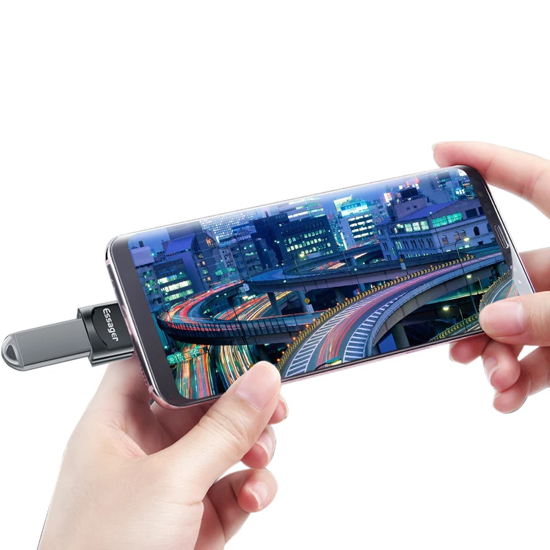 Essager Promise type-c Transit USB адаптер Алюминиевый Usb type-c для samsung dex Ipad Pro 12,9 Micro type-c к Usb конвертеру