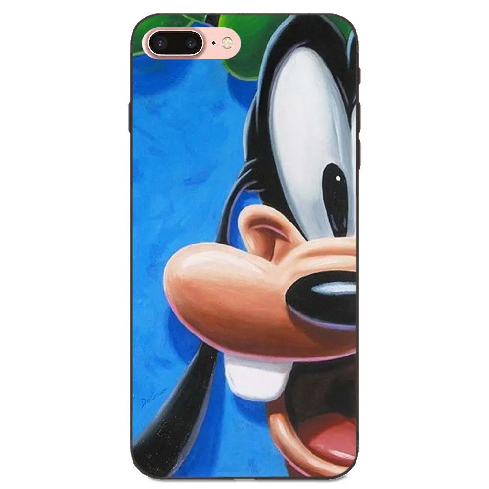 Милый модный мягкий чехол для телефона с граффити Минни Гуфи Apple iPhone X XS Max XR 4 4S 5 5S SE