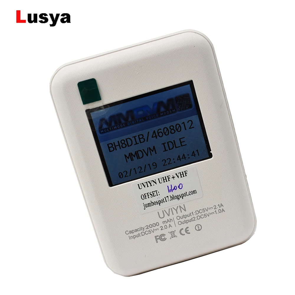 

LCD Display DXIYN UV Wifi Repeater Function Digital Hotsopt MMDVM Support DMR P25 YSF QSO inside with 2000mah 18650 battery