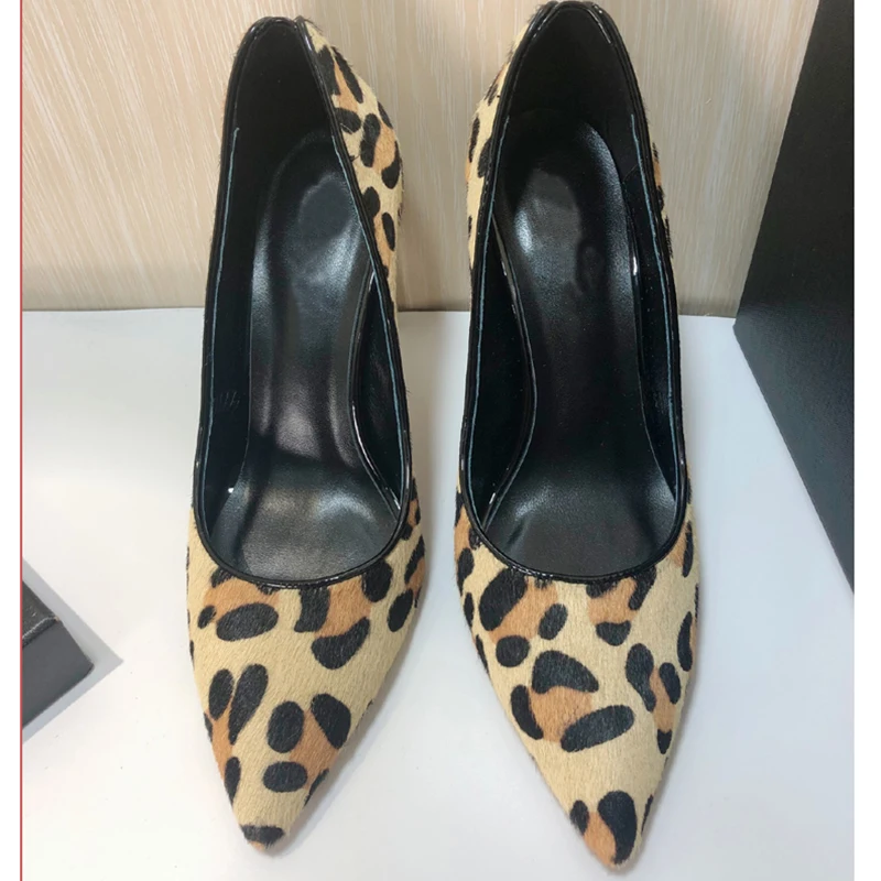 Hohe Pphoto Rosshaar Heel As 9cm Pumpen Metall Heel 2019 Seltsame Flach Frau Leopard Ferse 12cm Mund Schuhe Frauen as Photo Sexy Stiletto Spitz wRqqBE5Z