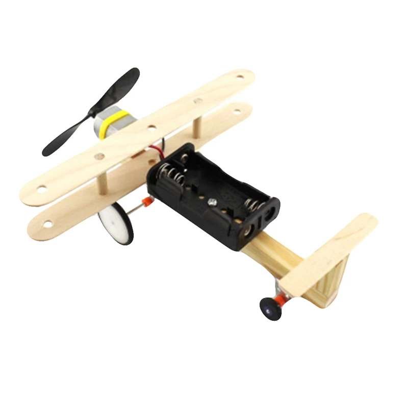 DIY ветер PowerPlane модель комплект деревянные детские физической научные эксперименты игрушка набор дошкольно образовательная