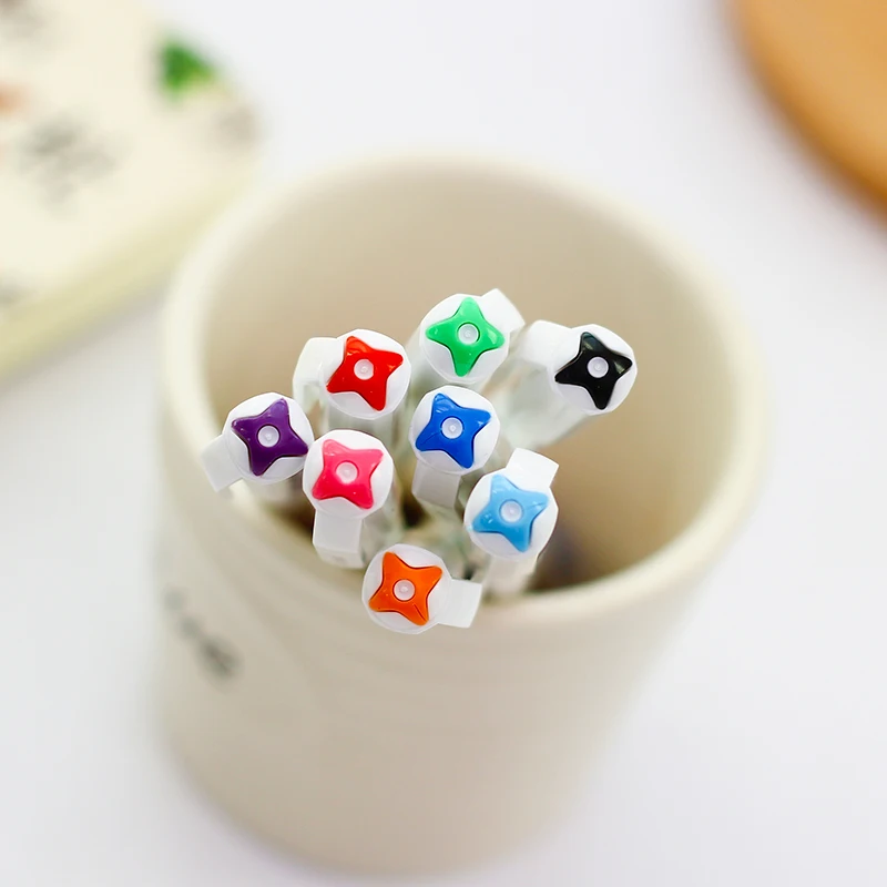 8 pcs/Lot Star Jelly line gel pen 0.4mm ballpoint 8 color ink pens for writing drawing Stationery Office School supplies 6982 8 pcs/Lot Star Jelly line gel pen 0.4mm ballpoint 8 color ink pens for writing drawing Stationery Office School supplies 6982