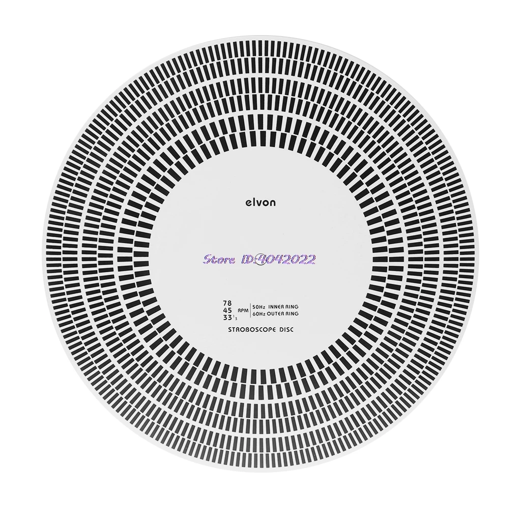 

LP Vinyl Record Turntable Phono Tachometer Calibration Strobe Disc Stroboscope Mat 33 45 78 RPM
