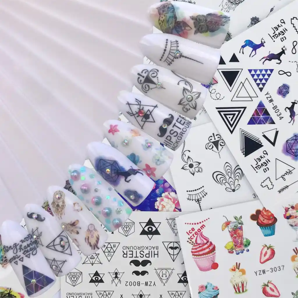 Detail Feedback Questions About Wuf 10 Styles Water Tattoos Nail Art