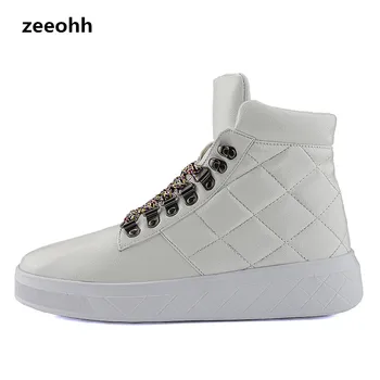 

zeeohh Men Skateboarding Shoes Cool Light Weight Comfortable Breathable Laces up Waterproof anti-slip Wearable Male Footwear