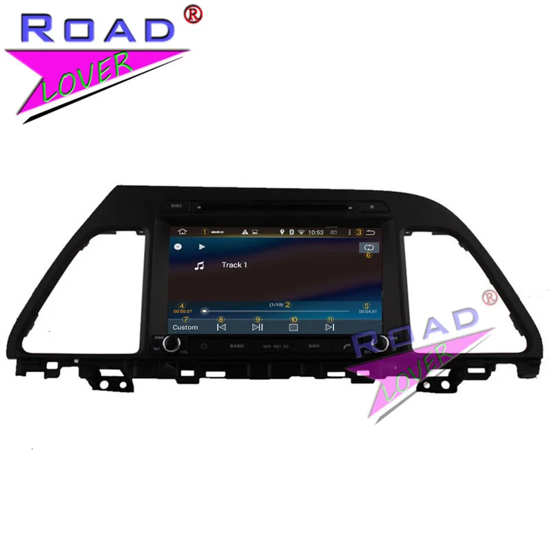 Sale Roadlover Android 8.0 Car DVD Automotive Player Video For Hyundai Sonata LF 2015- Stereo GPS Navigation Magnitol 2 Din Radio MP3 3