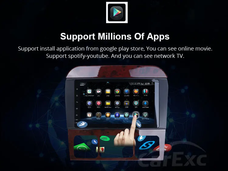 Discount CarExc Android 9.0 OS Octa Core For Benz W220 S320 S350 S500 Car Radio Stereo With WiFi GPS Navigation Multimedia Player System 24