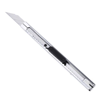 

Mini 30 Degree Blade Tip Razor Utility Knife Stainless Steel Retractable Cutter