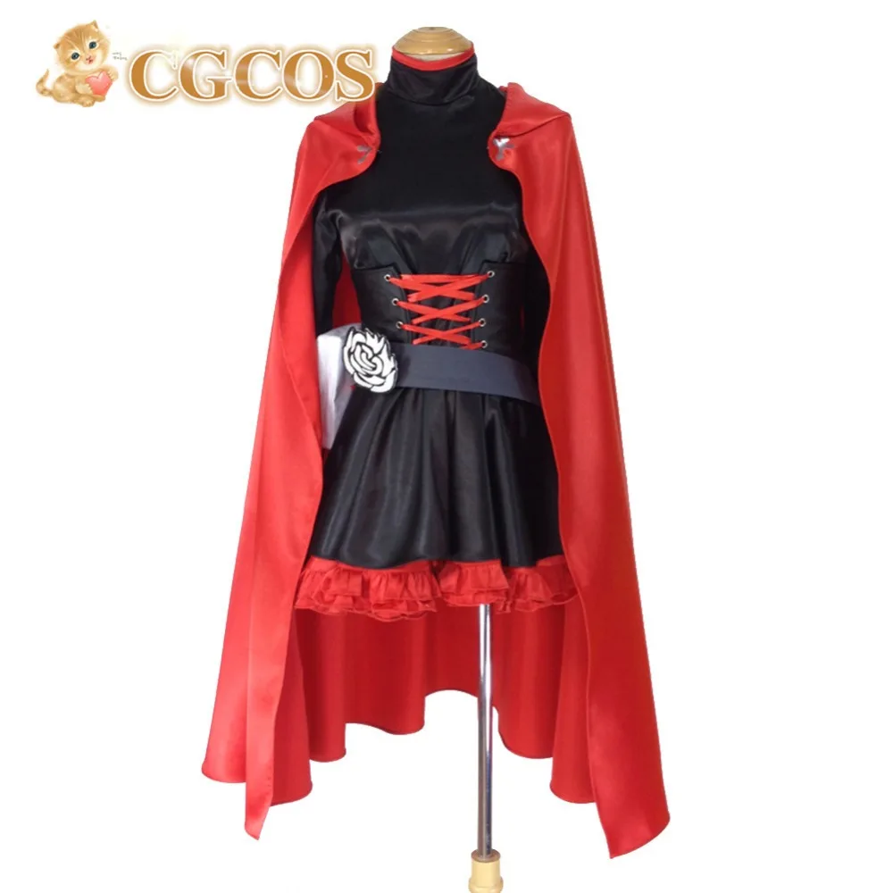 

CGCOS Free Shipping Cosplay Costume RWBY Ruby Rose Red Trailer New in Stock Halloween Christmas Party Uniform