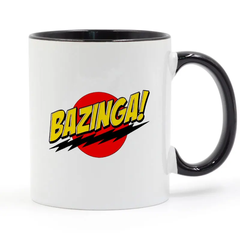 

Bazinga designed The Big Bang Theory Mug Coffee Milk Ceramic Cup Creative DIY Gifts Home Decor Mugs 11oz T1001