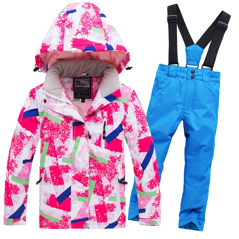 Kids Clothes Boys Winter Sports Suit For Boy Girls Ski Jacket And Pants Children'S Clothing Baby Boys Sports Warm Suit Thicker