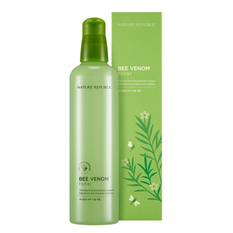 

Original Korea Cosmetics NATURE REPUBLIC Bee Venom Toner 150ml Plants Essence Skin Care Moist Hydrating Whitening