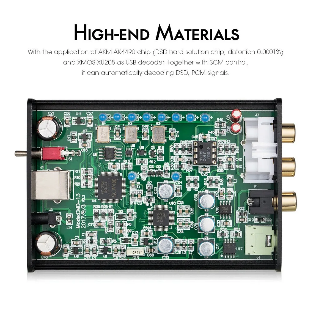 Мини AK4490 XMOS USB аудио декодер DAC HIFI усилитель для наушников SPDIF DSD256 5 в Настольный усилитель
