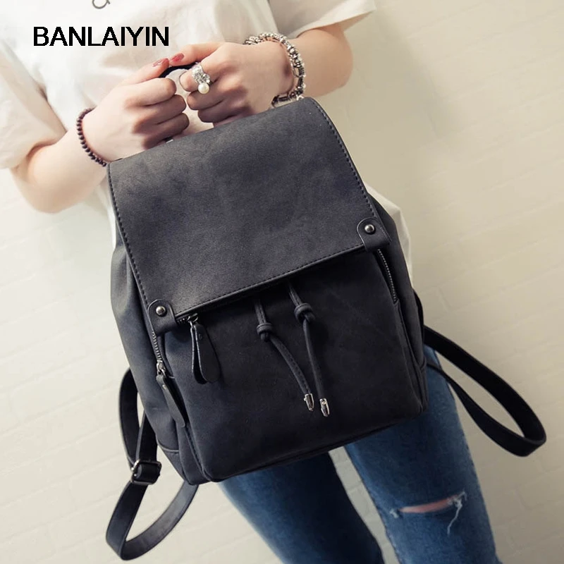 Nice VogueSummer Women Backpacks Canvas College Bags For Teenage Girls Ladies Travel Backpack Black Pink School