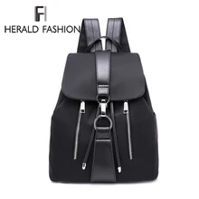 Herald Fashion Women Backpack Designer High Quality Nylon Women Bag Fashion School Bags Large Capacity Backpacks