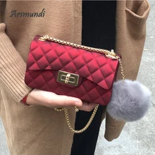 Matte jelly bag 2018 Fashion Small Women Clutch Bags Designer Lingge Chain Crossbody Lady bags Candy Color Women Shoulder Bag Matte jelly bag 2018 Fashion Small Women Clutch Bags Designer Lingge Chain Crossbody Lady bags Candy Color Women Shoulder Bag