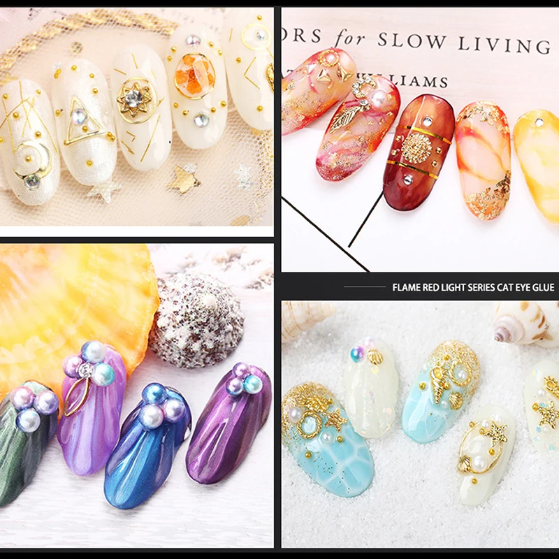 Разноцветные Стразы для ногтей с 3D кристаллами AB, стеклянные камни для ногтей, разные цвета, украшения для ногтевого дизайна, золотые, серебряные заклепки, стразы