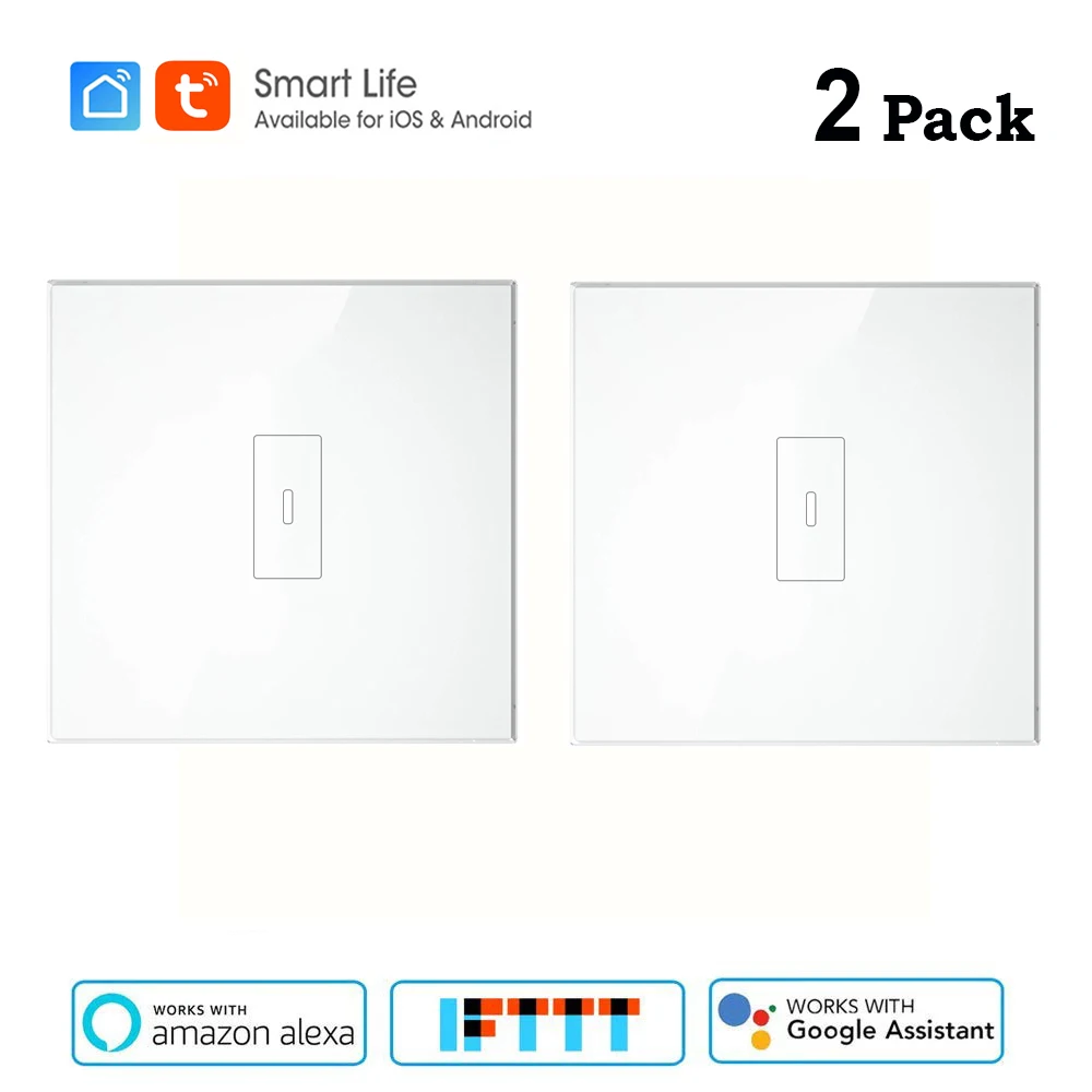 White 2pc Умная жизнь ЕС Wi-Fi бойлер водонагреватель переключатель 4400 Вт умный таймер дистанционное управление переключатель Голосовое управление совместимость Google Alexa Echo - Цвет: White 2pc