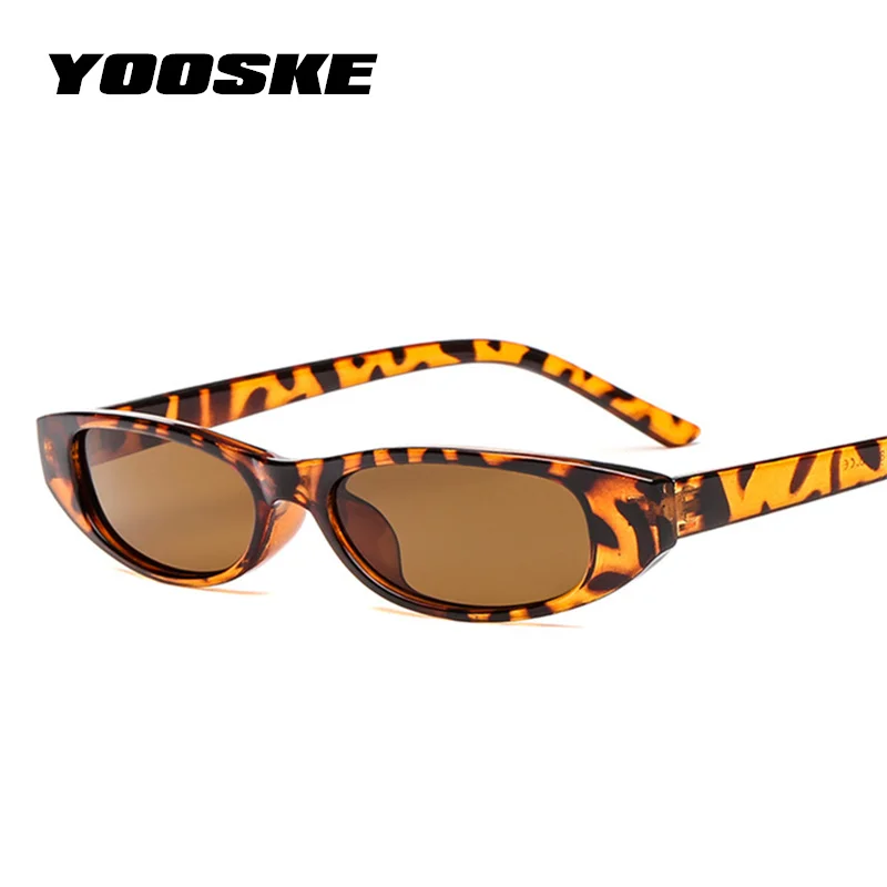 YOOSKE, винтажные прямоугольные солнцезащитные очки, женские, кошачий глаз, дизайнерские, для девушек, маленькая оправа, черные, красные, солнцезащитные очки, брендовые, Ретро стиль, обтягивающие очки