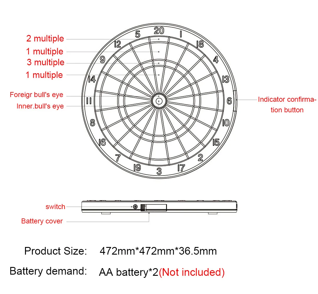 Смарт-Дротика Xiaomi SDB Target Youth Edition A1 Bluetooth подключение интернет обмен данными Наслаждайтесь боевым поиском смарт-Дротика