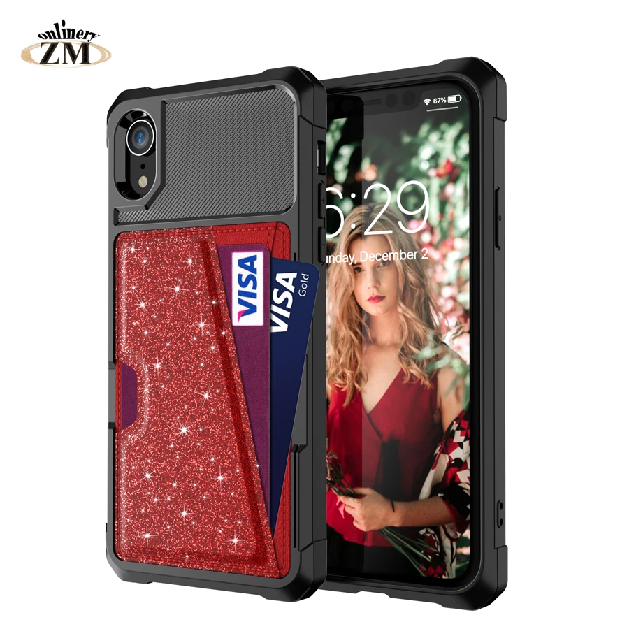 Luxury Wallet Case for apple iphone XS MAX XR X Cases with care holder Cover Buckle 7 8 plus Fundas |