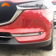 For Mazda CX5 CX 5 2017 2018 ABS Chrome Front Fog Light Lamp Eyebrow font b