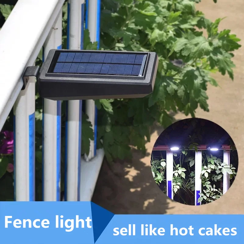 Hot sale solar fence light PIR human body infrared motion sensor garden light waterproof outdoor energy-saving street light