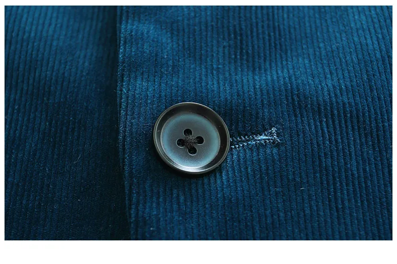 Синий бархатный блейзер брендовая мужская одежда Slim Fit с длинным рукавом из 98% хлопка повседневные блейзеры Новые поступления 2016
