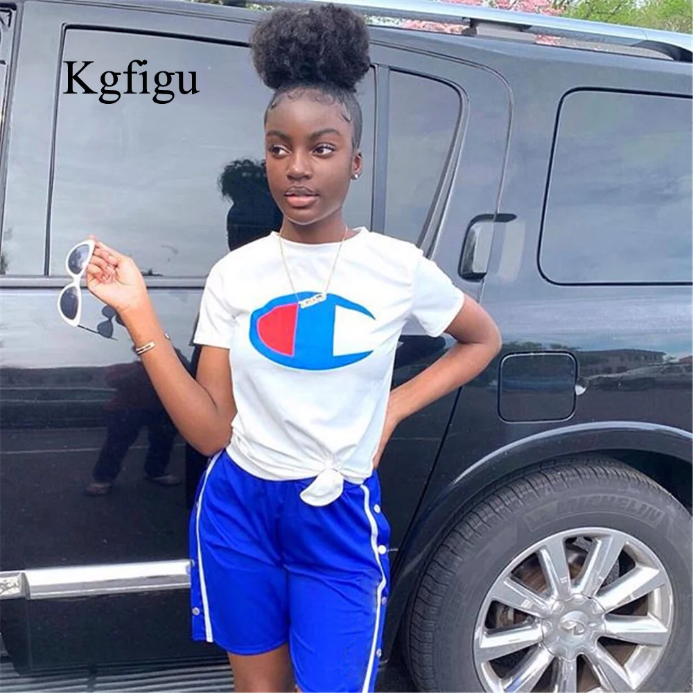 

KGFIGU women shorts 2019 Hottest style high waisted button sexy side split Bottom casual streetwear wholesale price