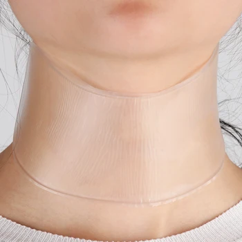 재사용 가능한 실리콘 케어 목 패드, 목 테이프 주름 패드, 목 주름 치료 방지, 주름 방지 제거제