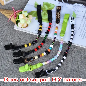 

Plactic Baby Pacifier Clip Customized Holder for Nipples Cute Infant Teeth Dummy Chain for Children Baby Pacifier Clip I0150