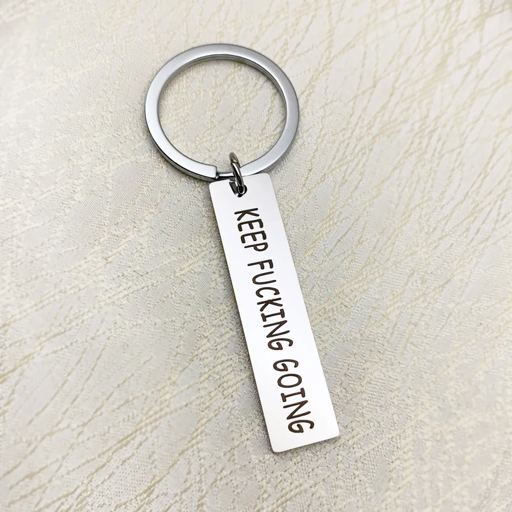 

2019 Funny Keychain Stainless Steel Charm Key Chains Military Dog Tags Keyring Husband Gift Couples Jewelry