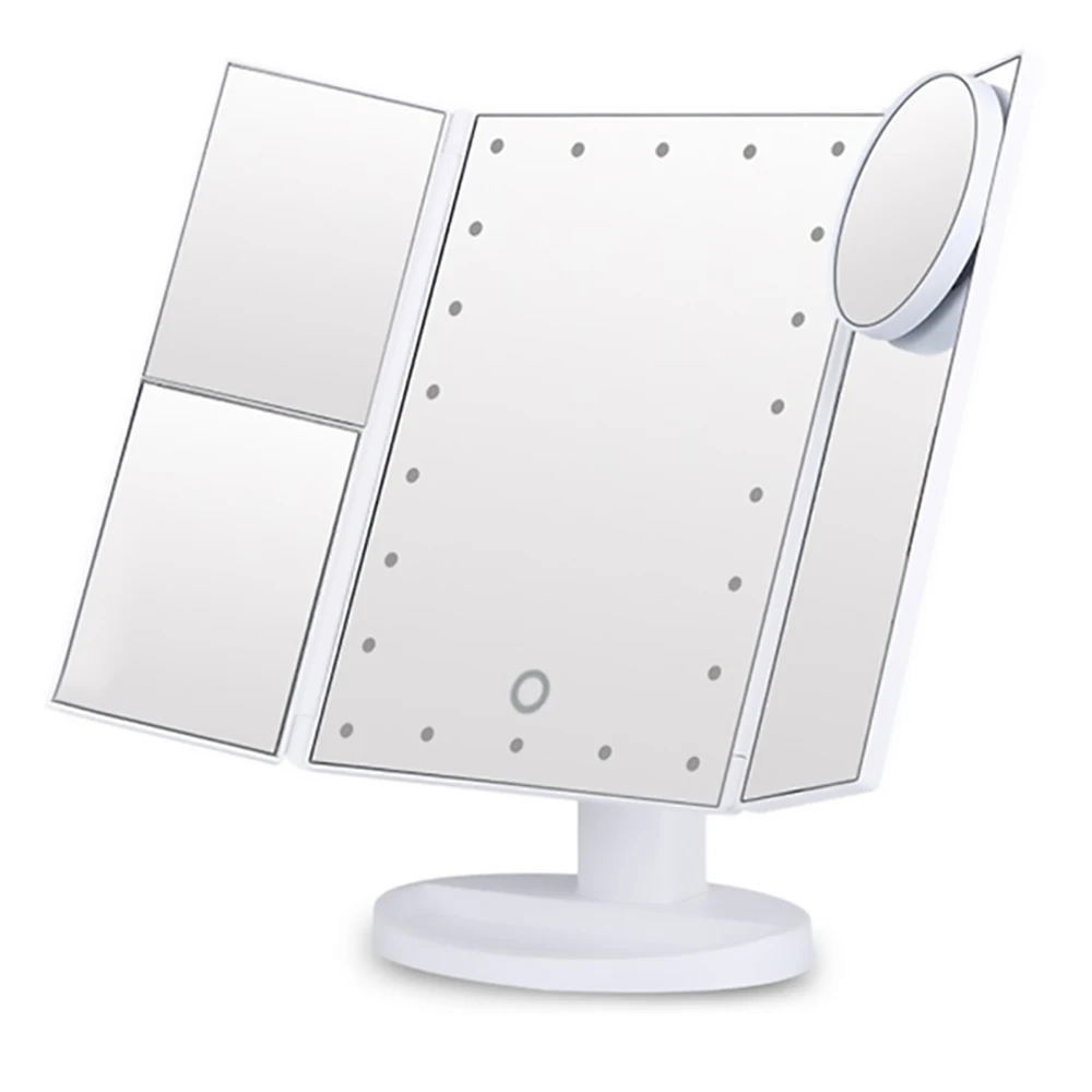 LED Makeup mirror 22 light Touch Screen 1X/2X/3X/10X Magnifying Mirrors