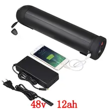 EU US no tax 48V 12AH Rechargeable electric bike Black water kettle bottle Li-ion battery electric scooter battery with charger
