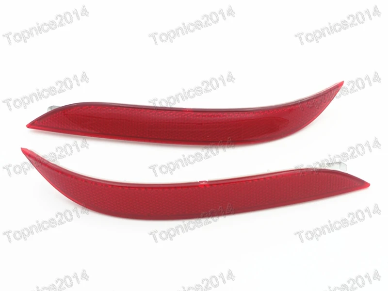 

2Pcs Red Lens Rear Bumper Reflector Light Without Bulbs Auto Tail Reflective Strip for BMW 5-Series E60 2003-2007