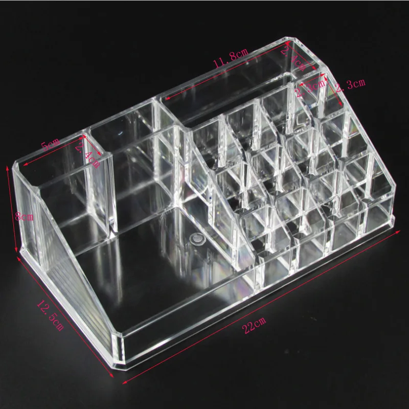 Acrylic Transparent Makeup Organizer Storage Boxes Jewelry Drawers Box Make Up Casket For Cosmetics Brush Cosmetic Container