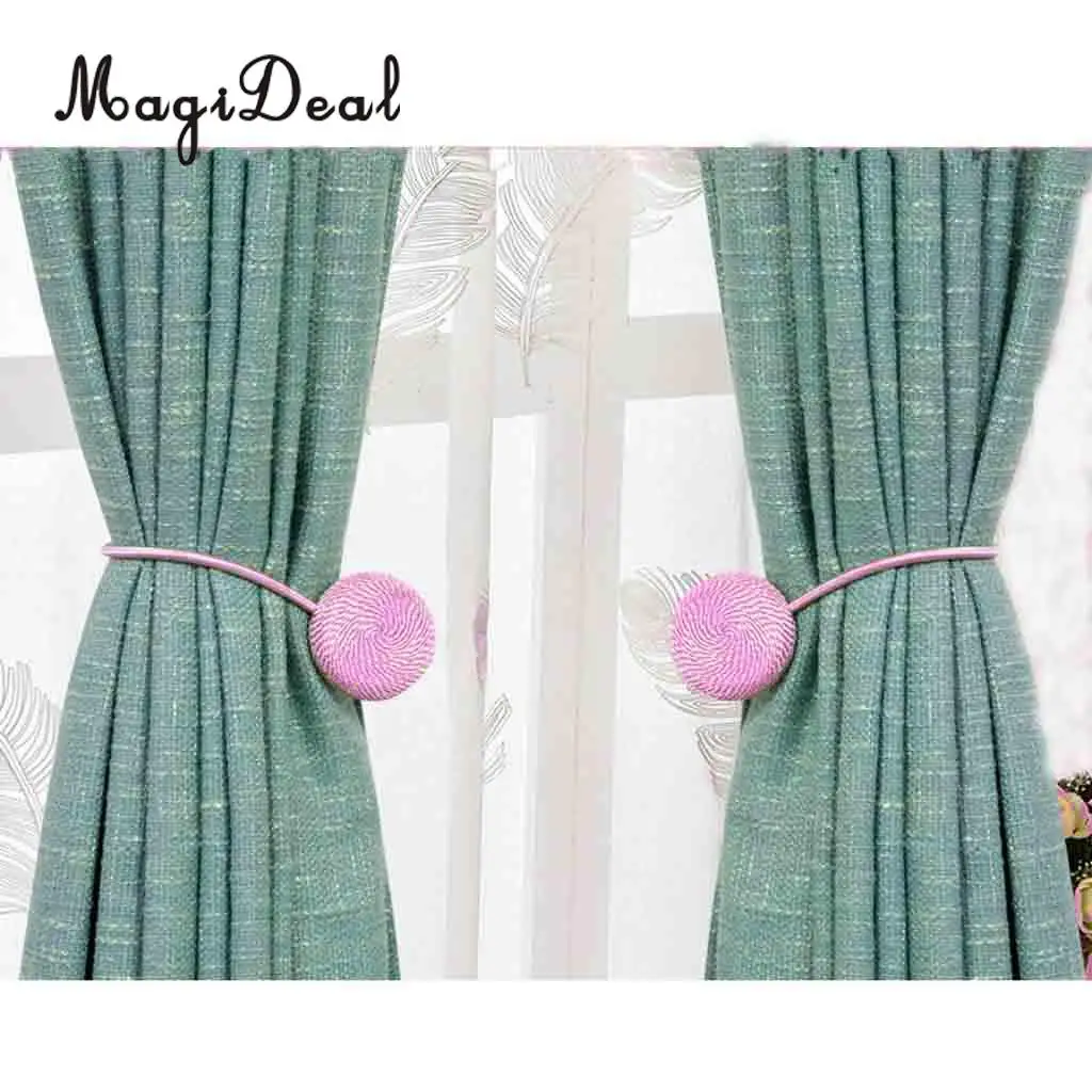 1 Pair Magideal Nordic Simple Style Magnetic Curtain Blind Buckkle Clips Tiebacks Holder