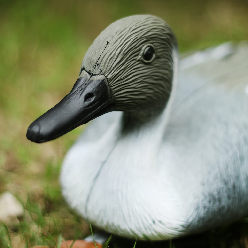 2x Realistic Swan and Duck Hunting Decoy Lifelike Floating Duck Garden Decor for Outdoor Floating Keel Hunting Decoy Fishing Acc