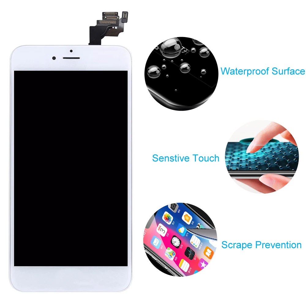 AAA + качество полная сборка ЖК дисплей для iPhone 6 plus сенсорный экран дигитайзер