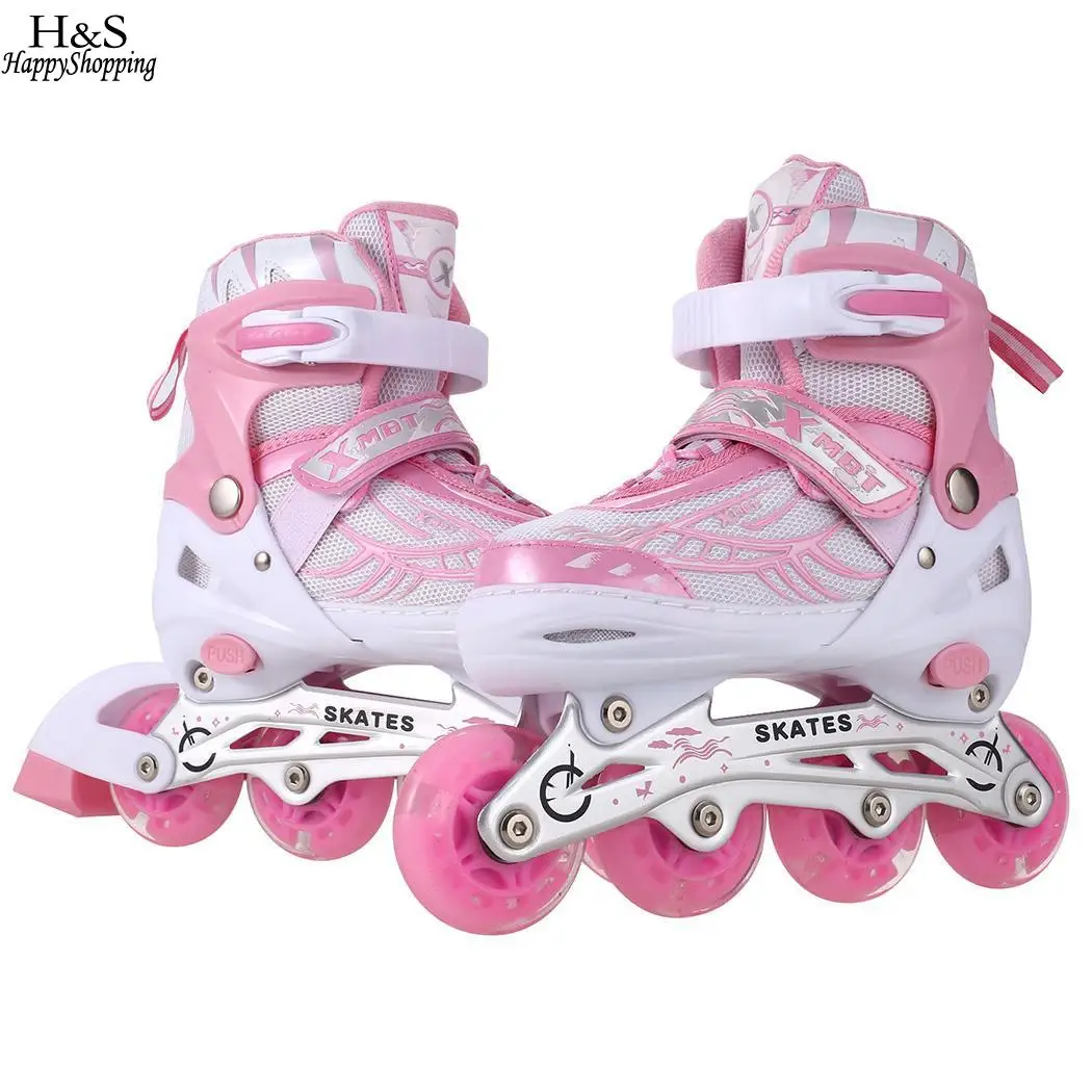 

ANCHEER Unisex PU Wheel Skate Shoes New Material Indoor Outdoor Roller Children Tracer Adjustable Inline Skate