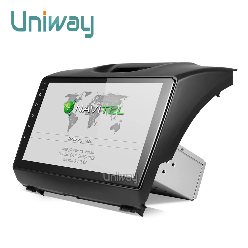 Perfect uniway android 8.1 car dvd for Chevrolet S10 ISUZU D-MAX 2015-2018 car radio gps navigation  with steering wheel Navigation GPS 4