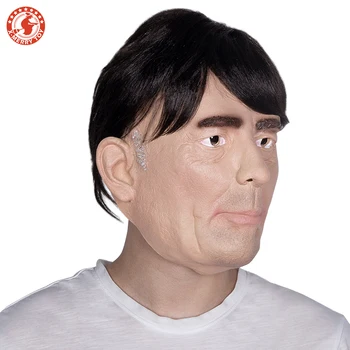 

2019 New Celebrity Germany Football Coach Loew Mask Latex Full Head People Masks Human