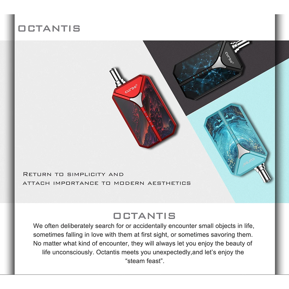 2019 new electronic cigarette original CURDO Polaris kit with Ceramic Core Warm up function vaporizador VS IJOY Captain PD270 (2)