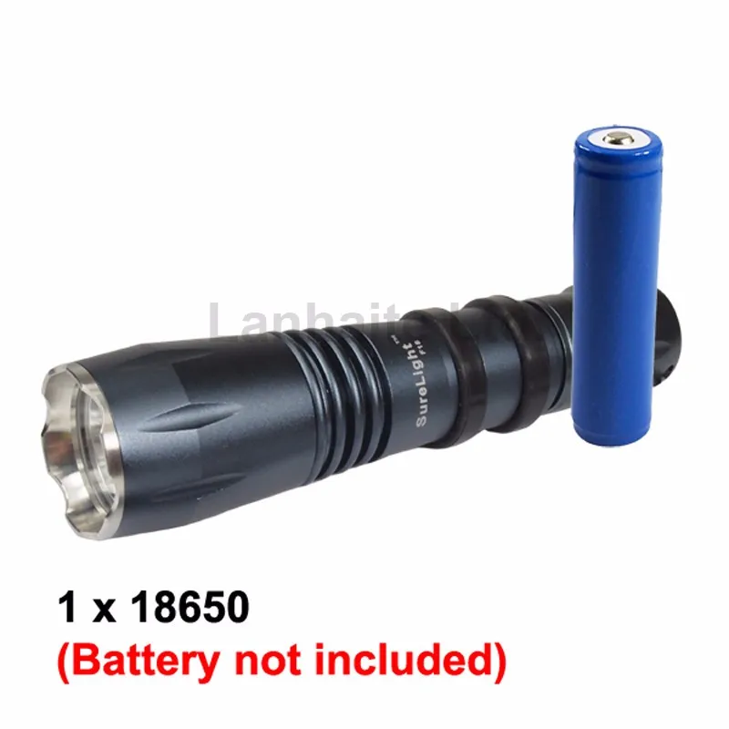 SL F18 CREE XP-L Hi V3 теплый белый 3000 К/нейтральный белый 4500 К/белый 6500 К 1000 люмен 3-режим P60 светодиодный фонарик-черный (1 шт.)