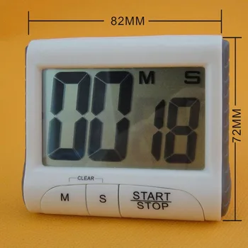 Online Magnetic LCD Digital Kitchen Countdown Timer Alarm With Stand Kitchen Timer Practical Cooking Timer Alarm Clock ZA5941