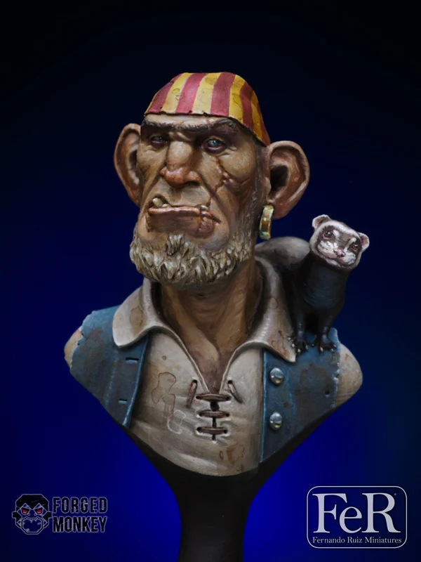 1/16 Thornley & Ratch оснащен двумя частями набор смолы фигура грудь GK фантазия тема без