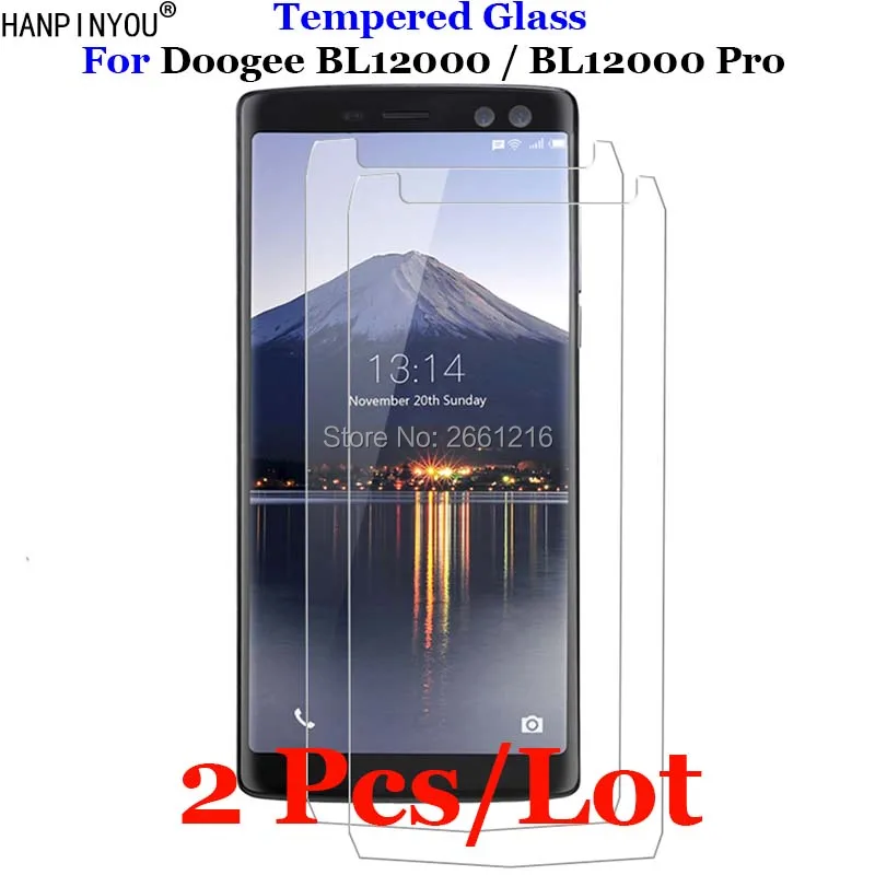 2 шт./лот закаленное стекло Для Doogee BL 12000 9H 2.5D Премиум Защитная пленка для экрана