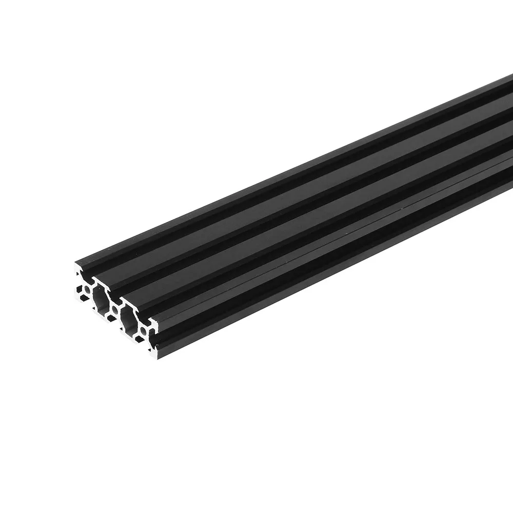 200-1000 мм черный 2060 V-Slot алюминиевый профиль экструзионная рама для работы по дереву DIY Лазерный Гравировальный Станок с ЧПУ 3d принтер мебель