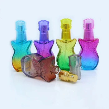

10pcs 15ML butterfly perfume bottles repackaging glass protability perfume bottle spray bottle free shipping